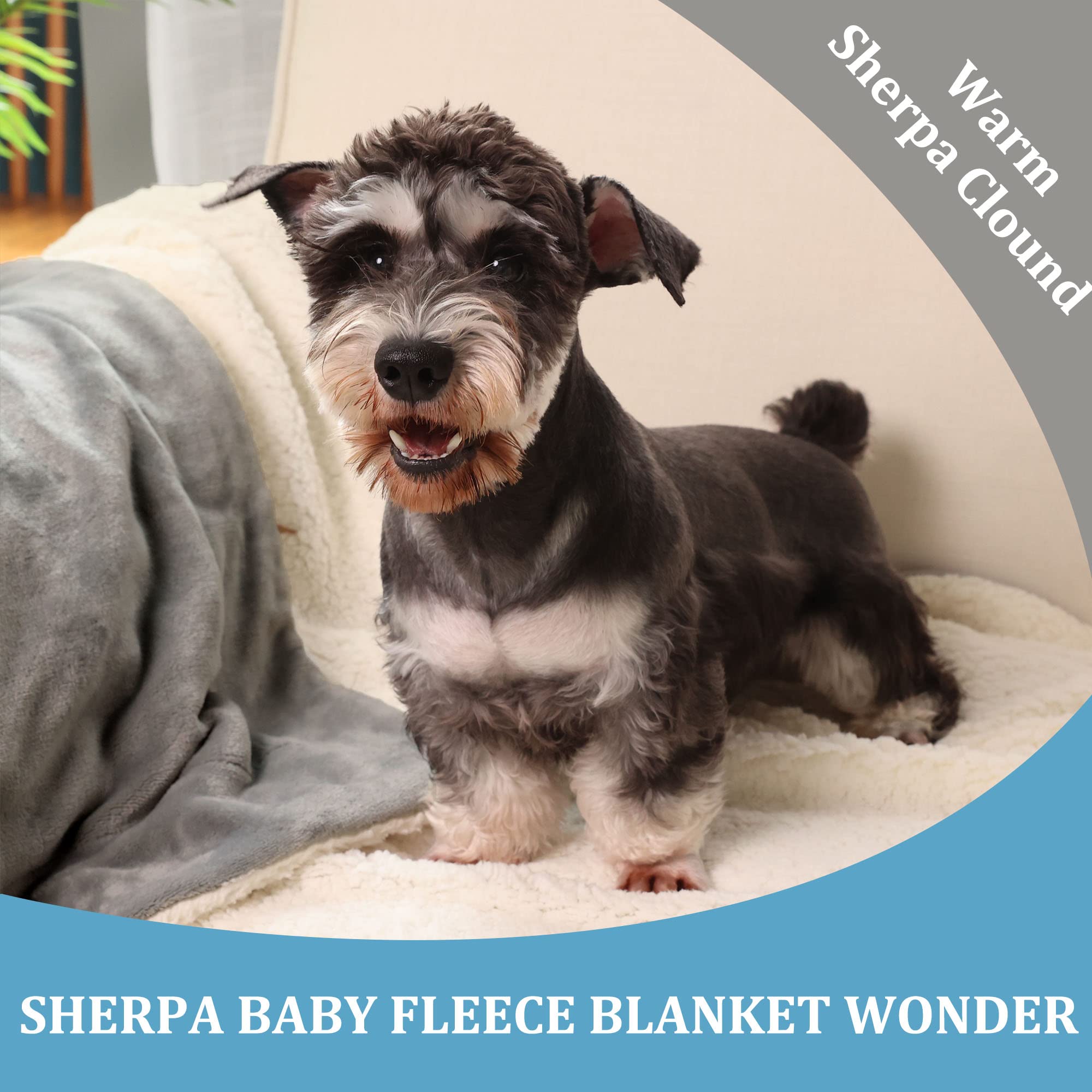 NANPIPER Baby Sherpa Blanket fade-resistant color stays vibrant