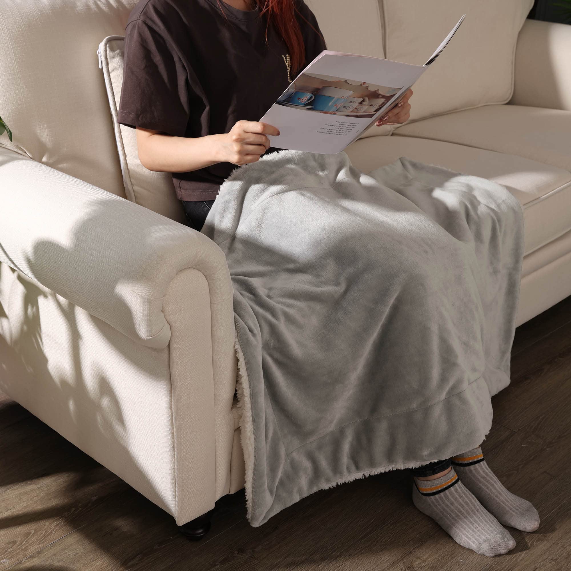 NANPIPER Baby Sherpa Blanket machine-washable on gentle cycle
