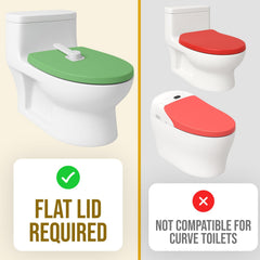 NANZO toilet lock in white design suits modern bathrooms.