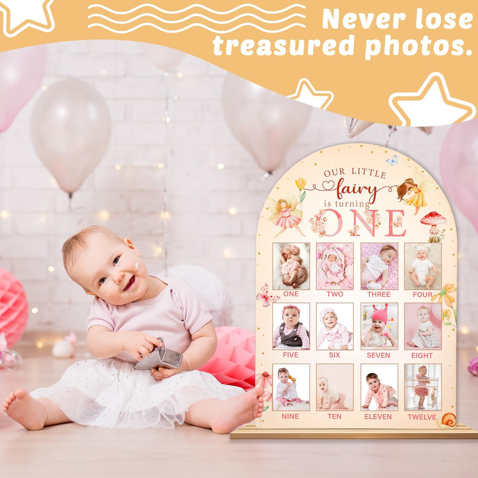 Naozinebi Durable wood keepsake for baby's growth moments