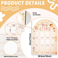 Naozinebi Fairy themed milestone frame for baby's first year memories