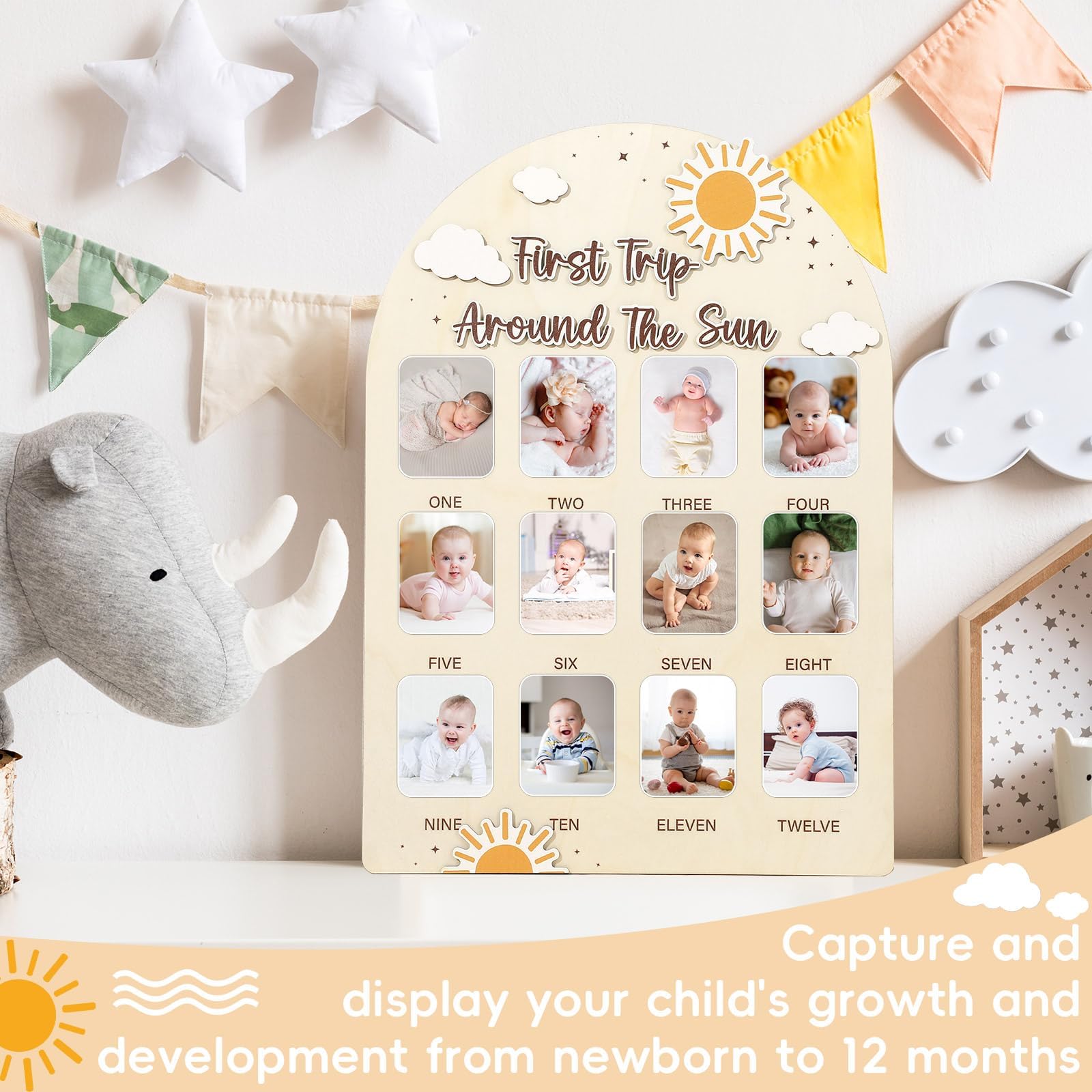 Naozinebi durable wooden sign supports long term display and storage.