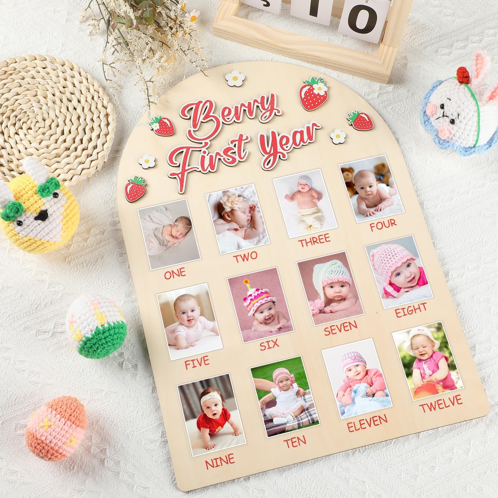 Naozinebi Premium wood material ensures sturdy, durable keepsake with safe rounded corners.