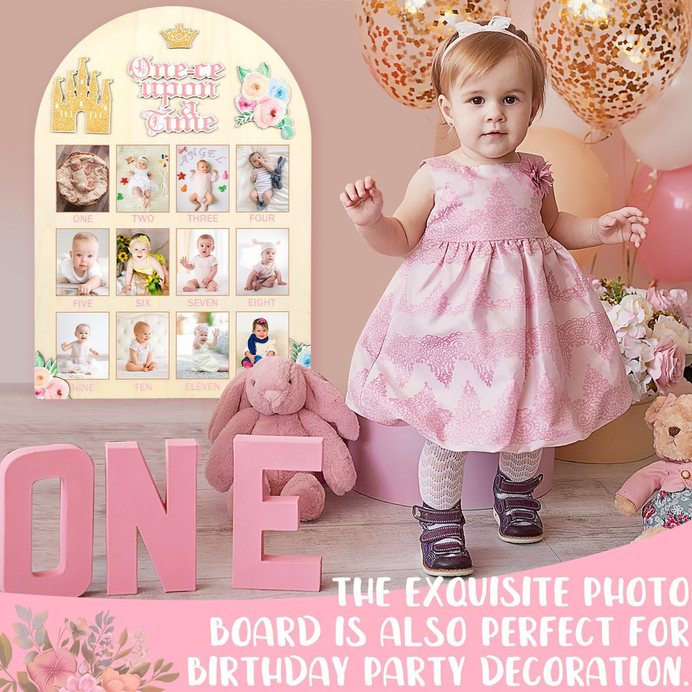 Naozinebi Princess First Year Board birthday photo banner for special moments