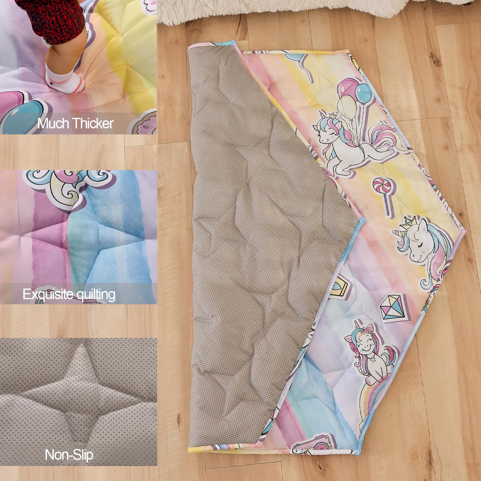 NapCure foldable baby mat folded in three seconds for easy transport.