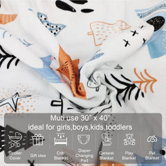 NapCure fox-printed baby blanket enhances nursery decor with cozy charm