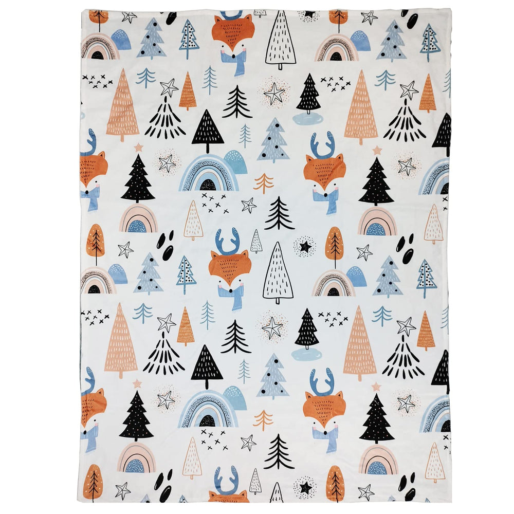 NapCure fox-printed baby blanket in stroller for on-the-go warmth