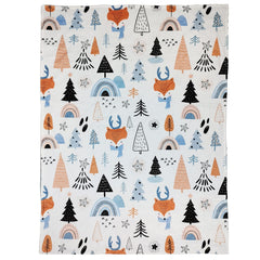NapCure fox-printed baby blanket in stroller for on-the-go warmth