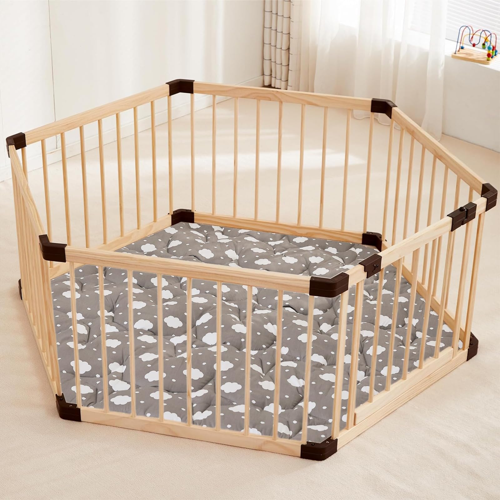 NapCure Play Mat provides ample crawling space with plush padding