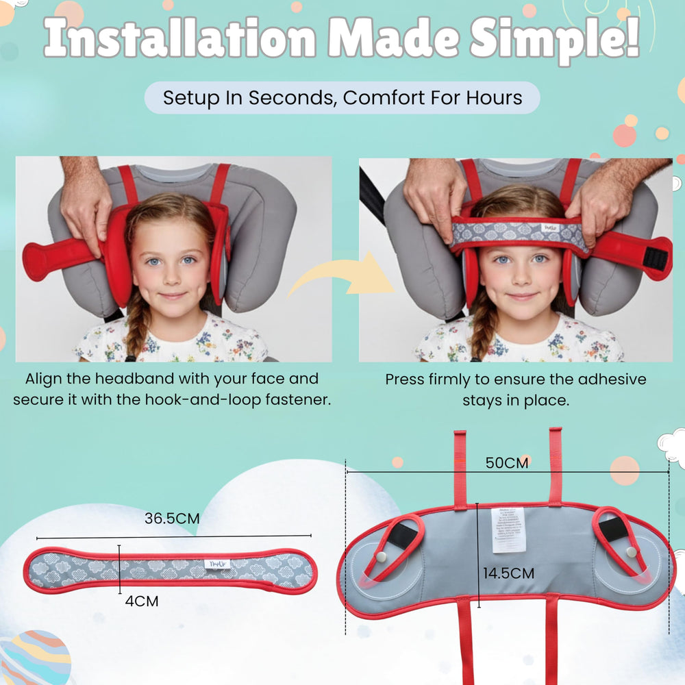 NapUp fits all front-facing car seats for growing children.