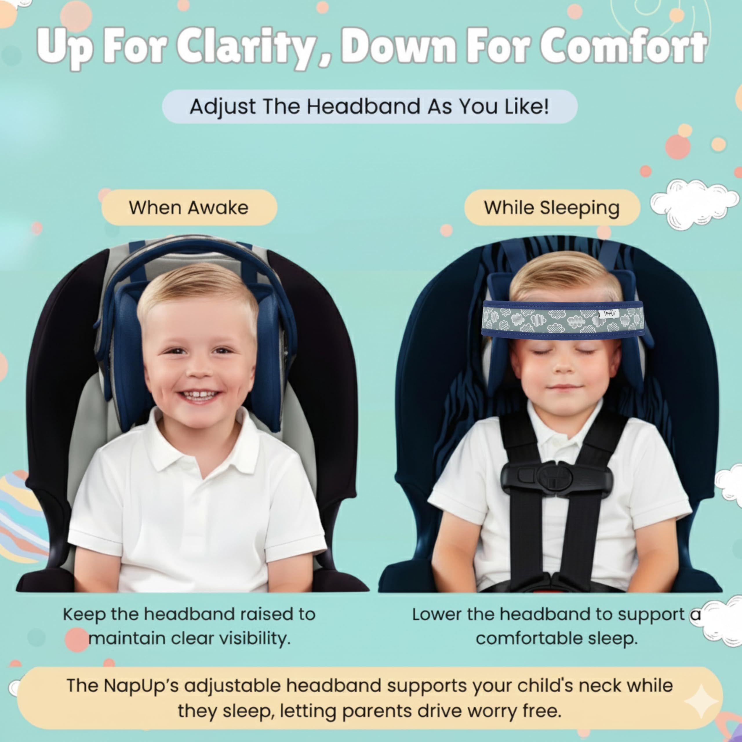 NAPUP machine washable cover demonstrates easy cleaning between trips.