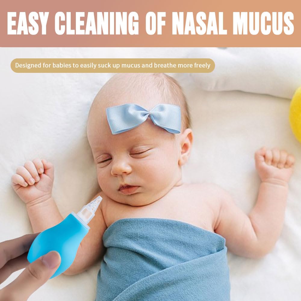Nasal Aspirator for Baby manual squeeze bulb closeup demonstrates easy operation.