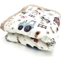 Natchiketa organic cotton muslin blanket close-up shows soft, breathable fabric for sensitive skin