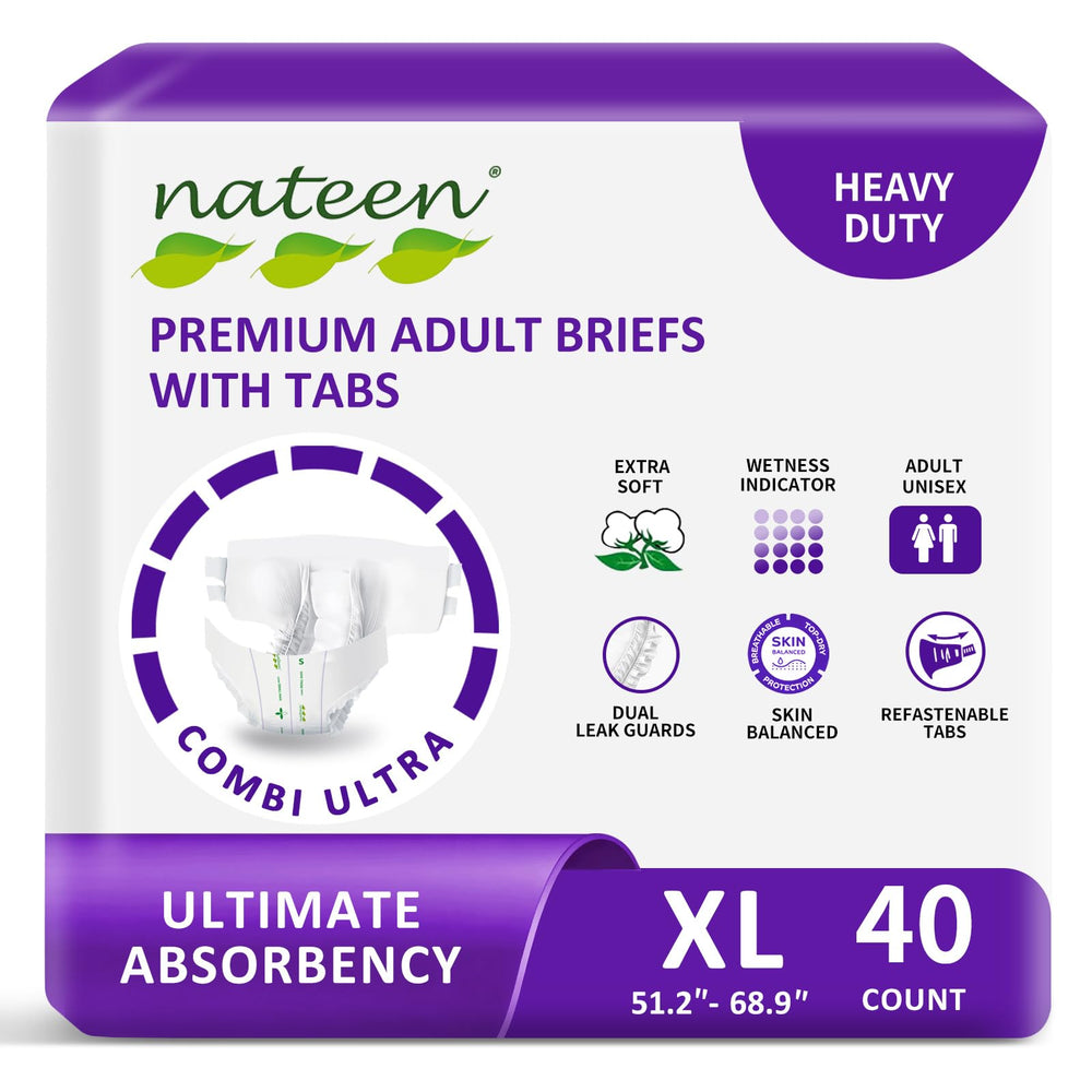 Nateen Combi Ultra with Tabs for overnight use, secure adjustable fit.