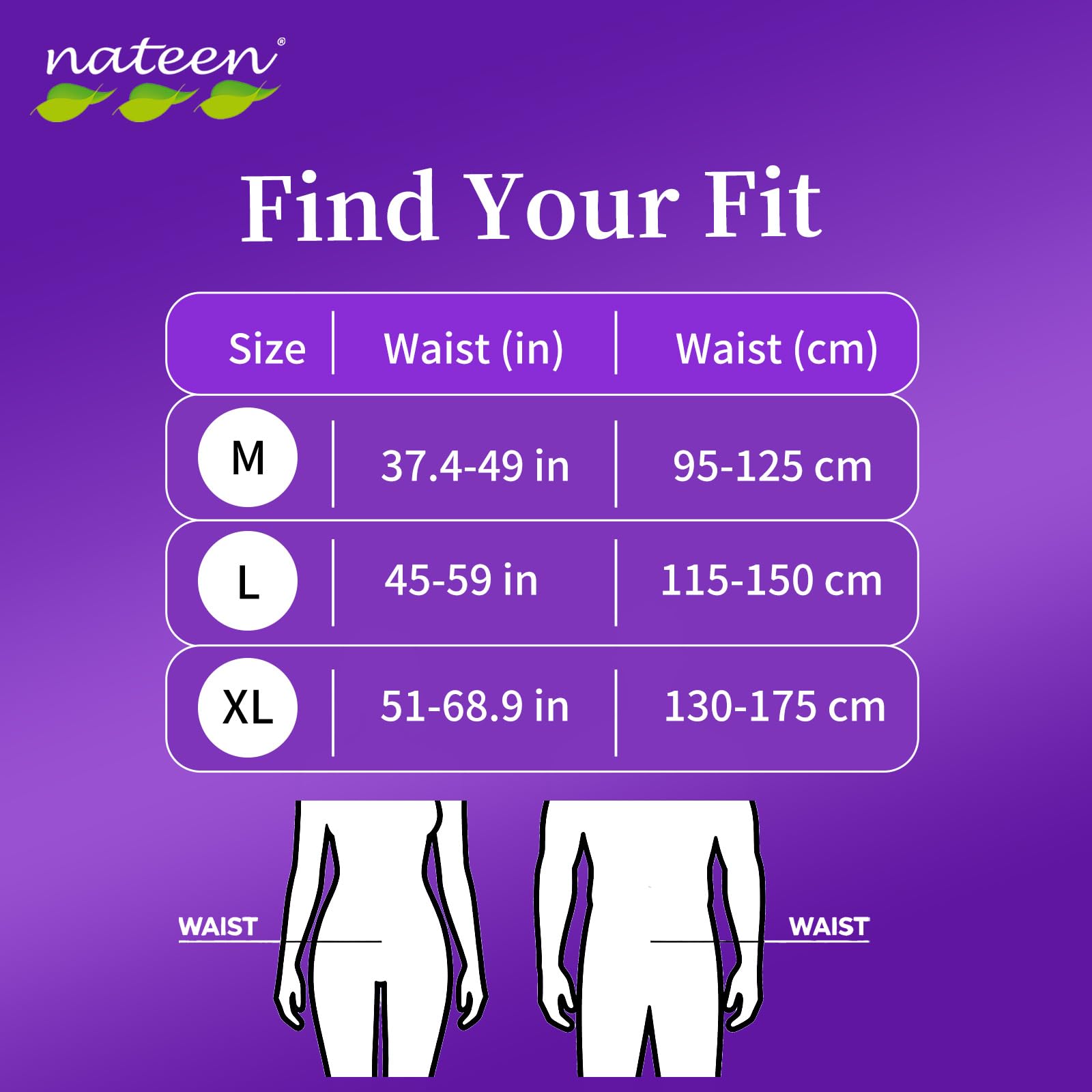 Nateen Combi Ultra wetness indicator signals when a change is needed.