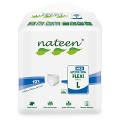 Nateen Flex Maxi pull-ons provide overnight protection for extended wear