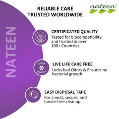 Nateen Flex Ultra XL wetness indicator visible for timely changes