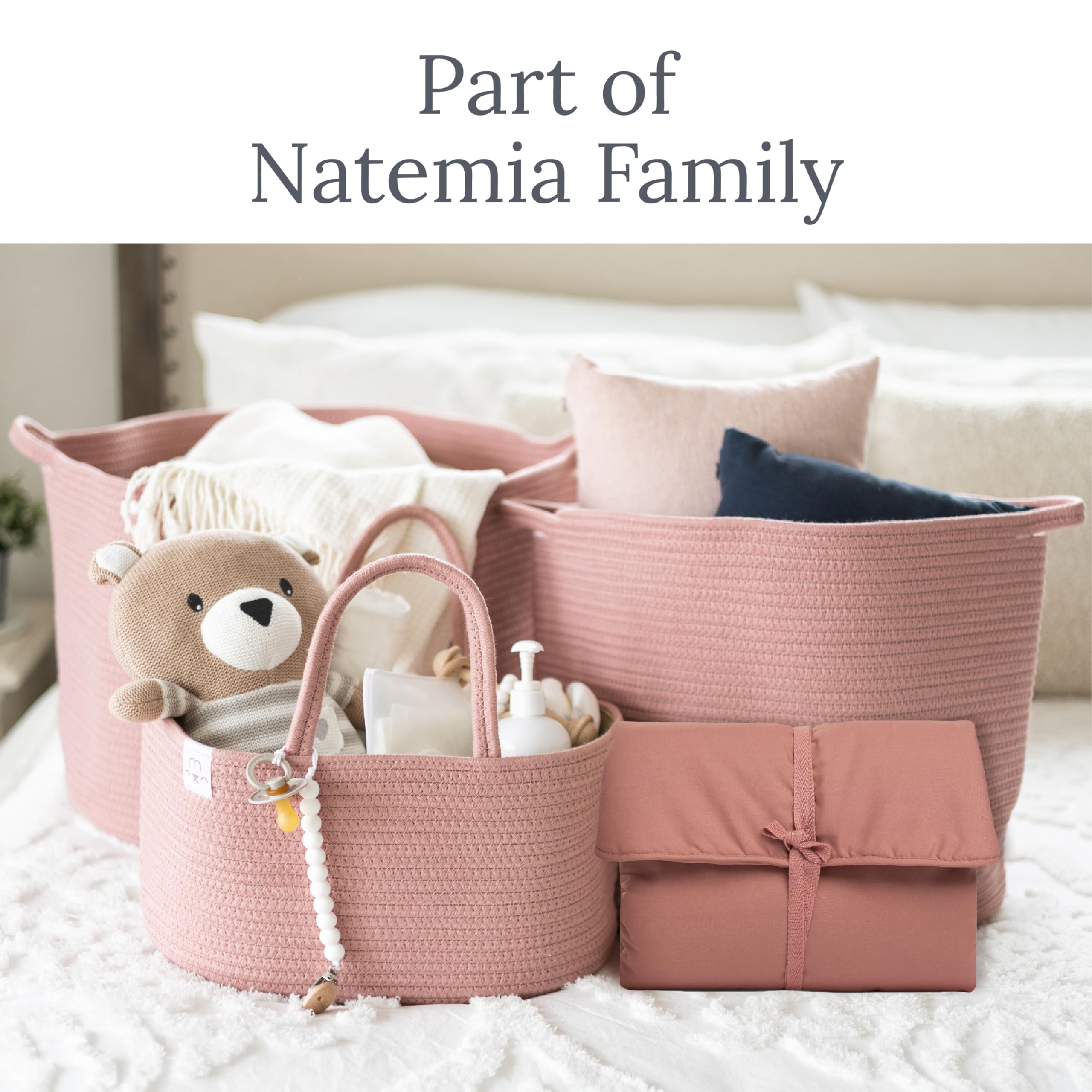 Natemia changing pad delivers a durable surface you can wash regularly.