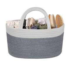 Natemia diaper caddy organizer with three compartments for easy diapering station setup