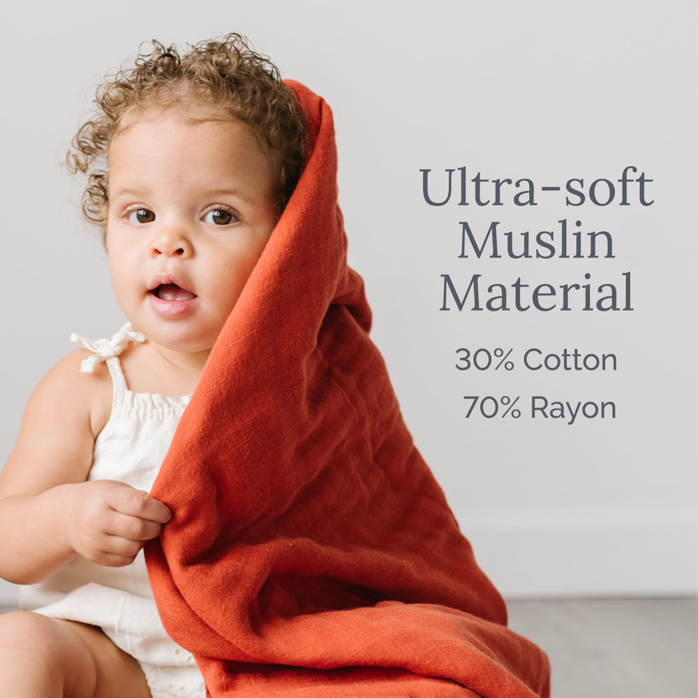 Natemia Muslin blanket 47x47 size ideal for naps and wraps