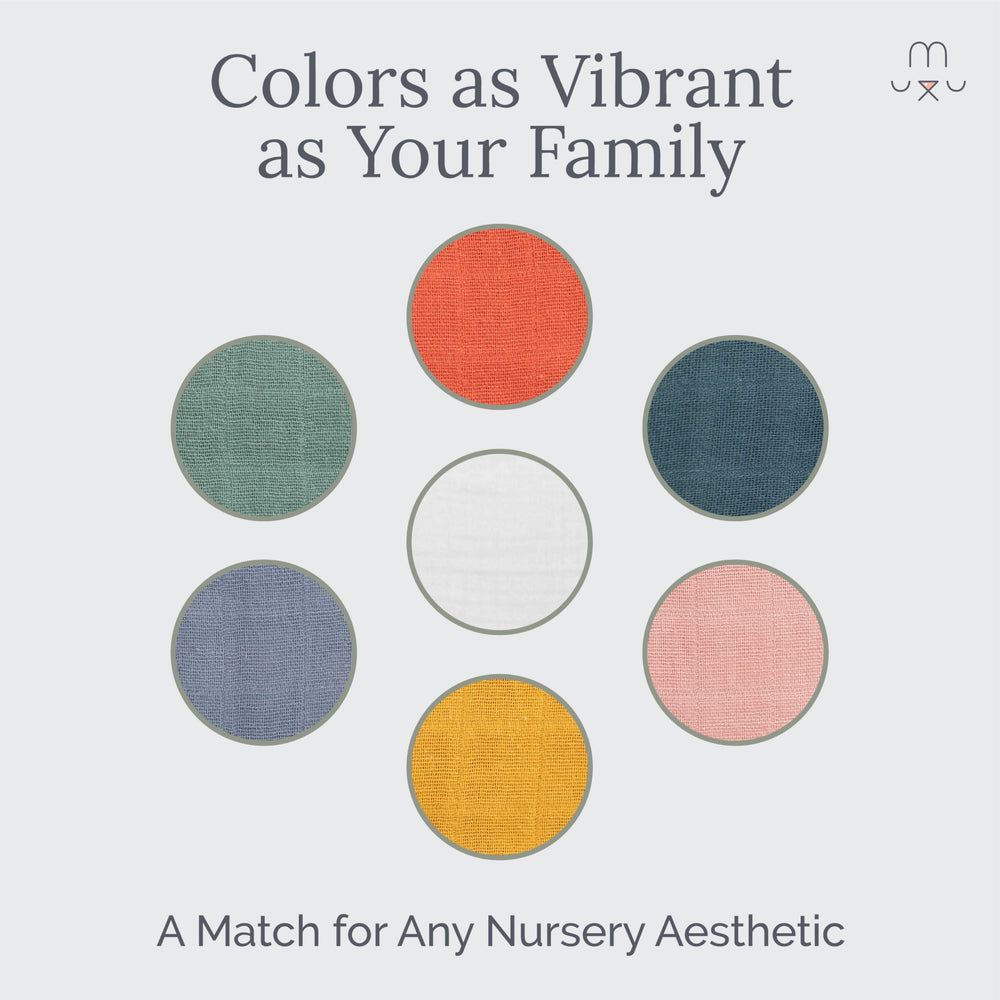 Natemia Muslin blanket laid as tummy-time layer for baby play