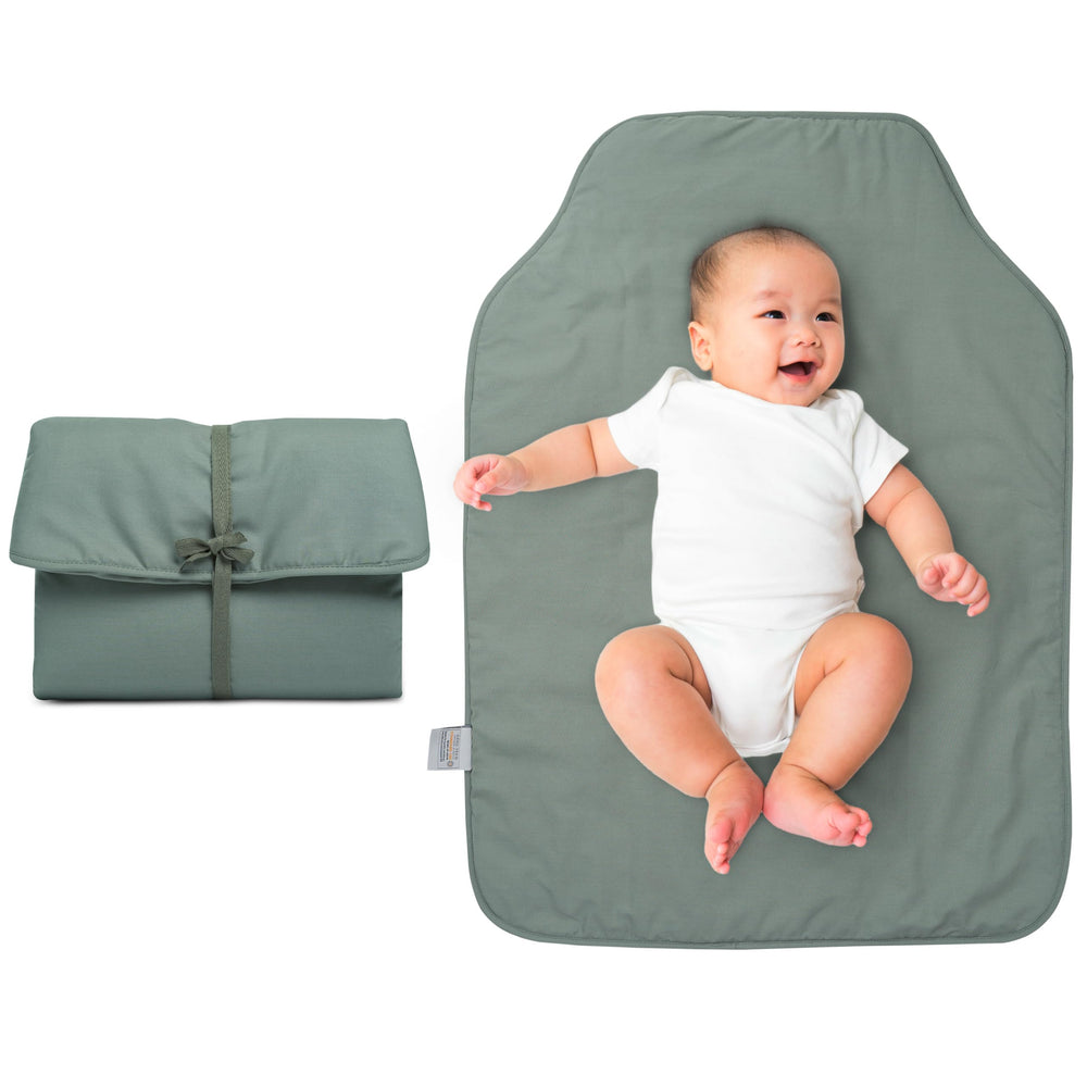 Natemia portable changing pad rollable design for on-the-go changes.