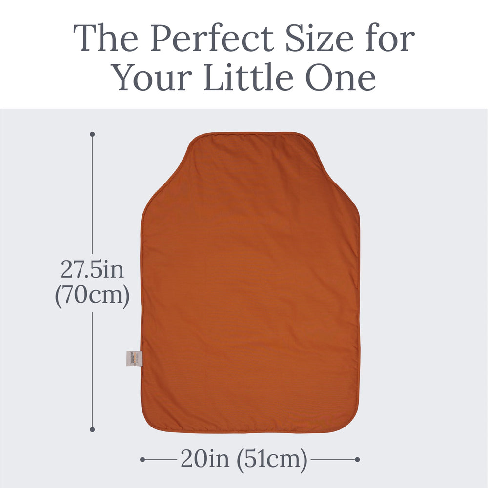 Natemia soft cotton percale exterior provides gentle skin feel.