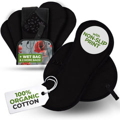 Natissy non-slip reusable pad bed side close-up shows secure, comfortable fit.