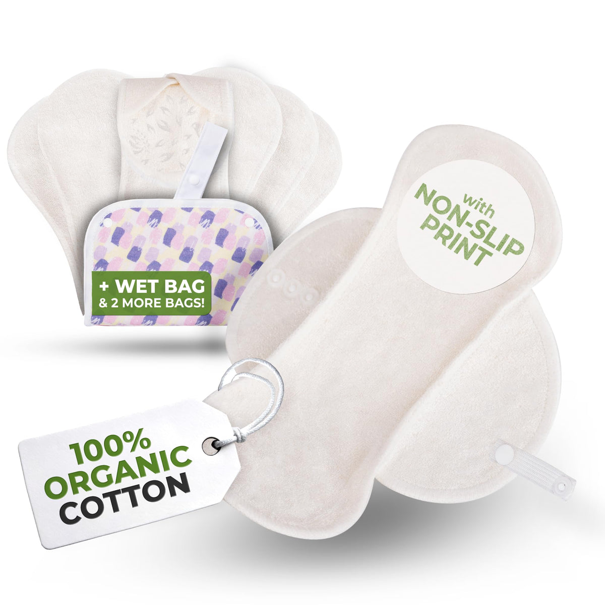 Natissy non-slip panty liner small pack stays securely in place under clothes.