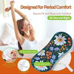 Natissy breathable cotton layer keeps skin cool and fresh throughout the day.