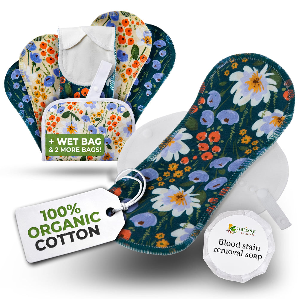 Natissy pad with secure-fit wings for reliable all-day hold
