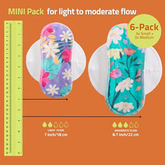 Natissy pad wings with 3 snaps and 2 extenders for versatile fit