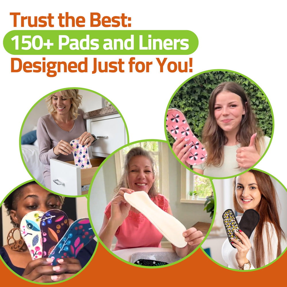 Natissy six-pack teen kit includes pads, extenders, and travel bag.