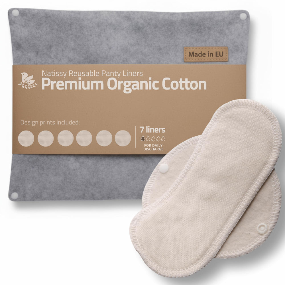Natissy small 7-pack panty liners pack front view for daily freshness.