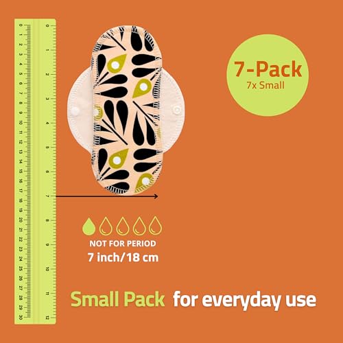 Natissy small panty liner pack highlights seven-pack convenience for everyday freshness.