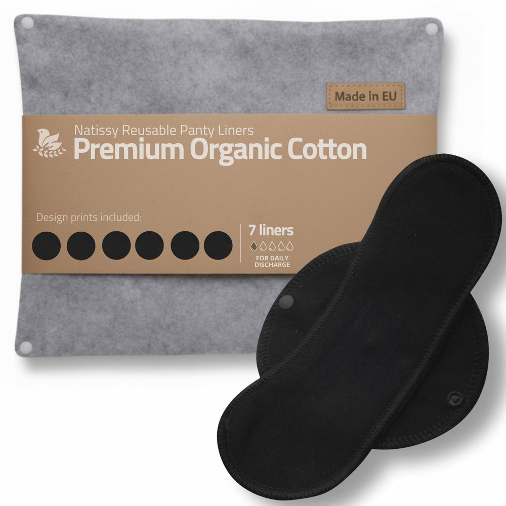 Natissy ultra-thin panty liner pack cover for discreet daily wear.