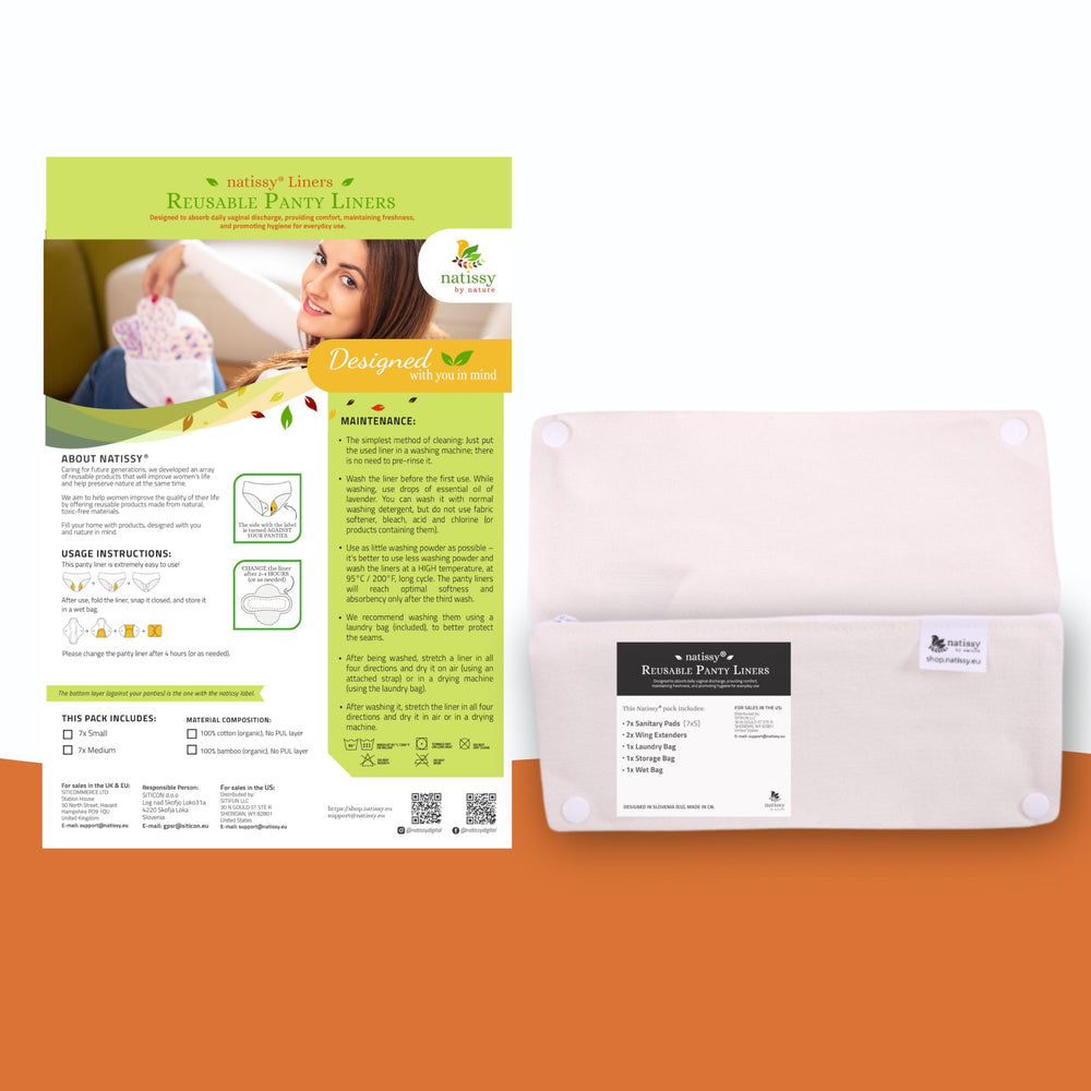 Natissy wet bag discreet storage image underlines portable care.