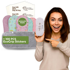 Natissy wingless pad with adhesive stays put for all-day confidence