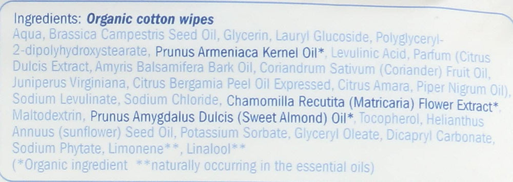 Natracare 50-wipe pack, ideal for on-the-go baby care.