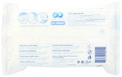Natracare wipes with sweet almond oil for nourishing cleansing of tiny hands.
