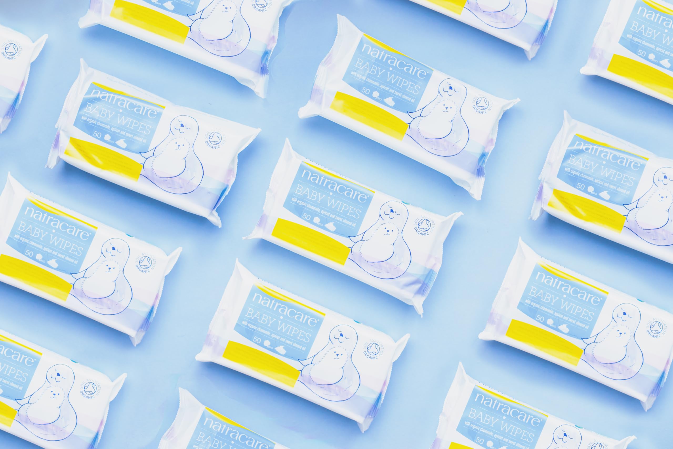 Natracare biodegradable and compostable wipes — eco-friendly packaging.