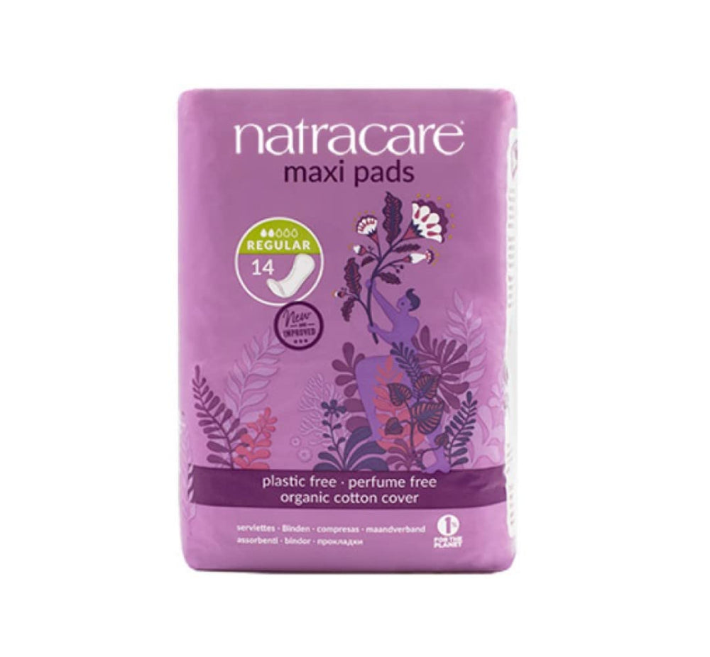 Natracare biodegradable disposal symbol signals eco-friendly choice.