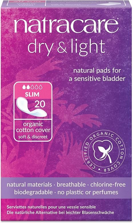 Natracare Dry and Light pads in use illustrate comfortable daily protection.