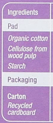 Natracare unscented pad emphasizes fragrance-free protection for sensitive skin