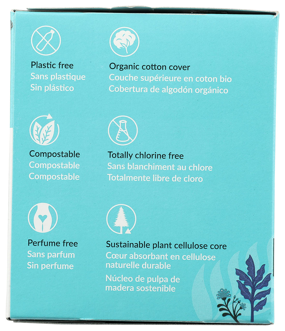 Natracare fragrance-free pad detail for comfortable daily wear.