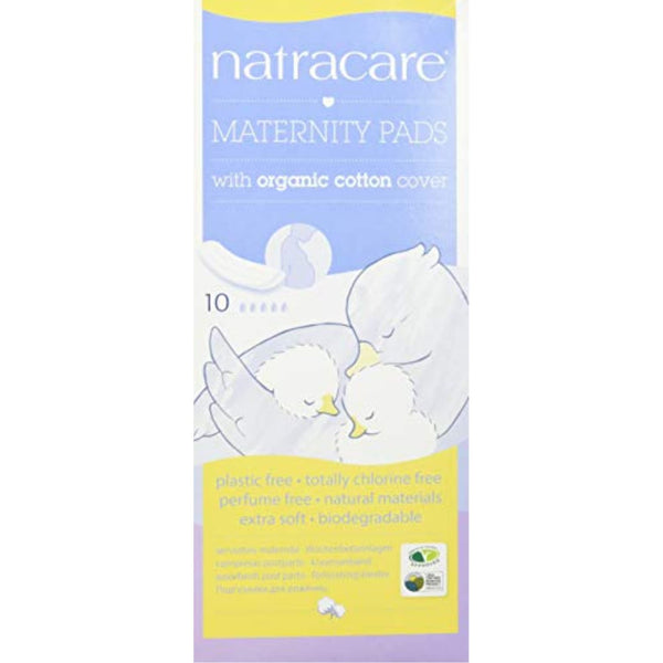 Natracare maternity pads two-box package offers convenient protection for new moms