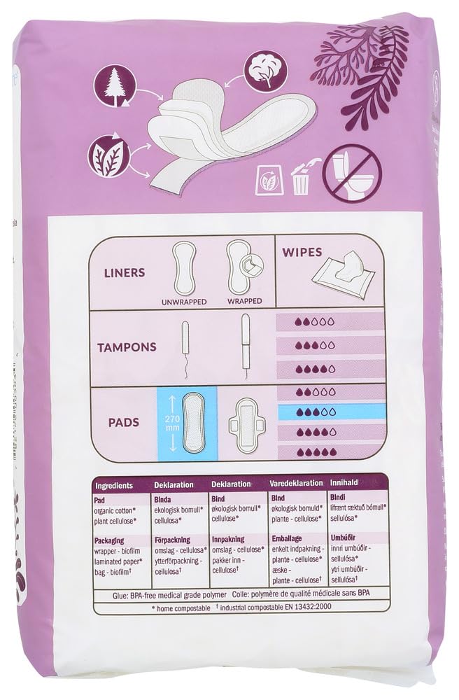 Natracare Maxi Pads Super with waterproof back prevent leaks during movement.