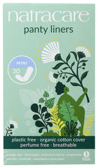 Natracare mini pant liners breathable materials show natural comfort.