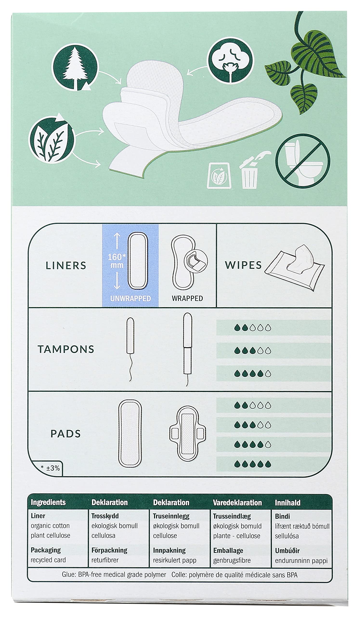 Natracare mini pant liners soft absorbent fit for all-day comfort.
