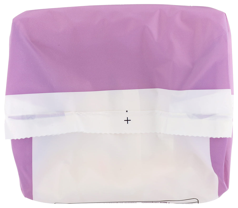 Natracare night-time pad packaging shows biodegradability and home composting potential.